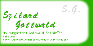 szilard gottwald business card